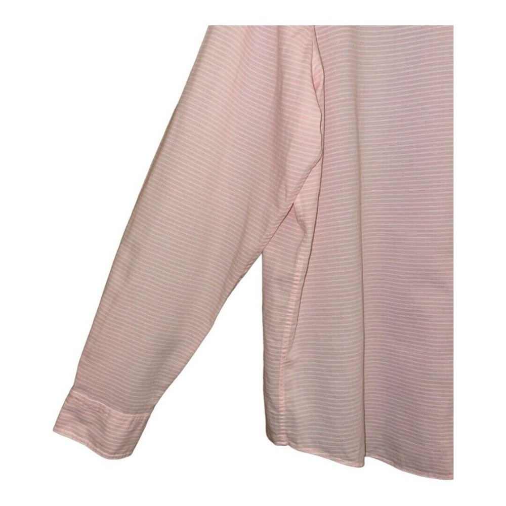 Vineyard Vines Men Slim Fit Cooper Shirt XL Pink Pinstripe Collared Cotton Linen - Picture 7 of 15